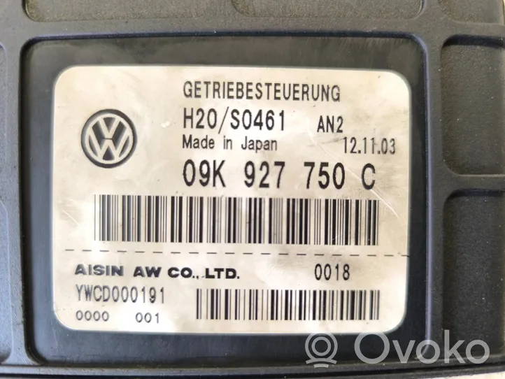Volkswagen Multivan T5 Module de contrôle de boîte de vitesses ECU 09K927750C