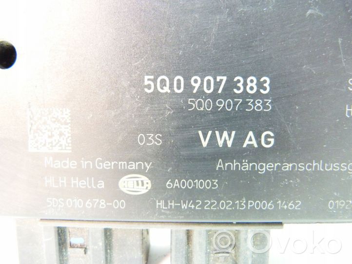 Volkswagen Golf VII Priekabos kablio valdymo blokas 5q0907383
