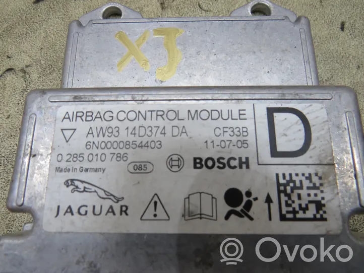 Jaguar XJ X351 Turvatyynyn ohjainlaite/moduuli AW93-14D374-DA