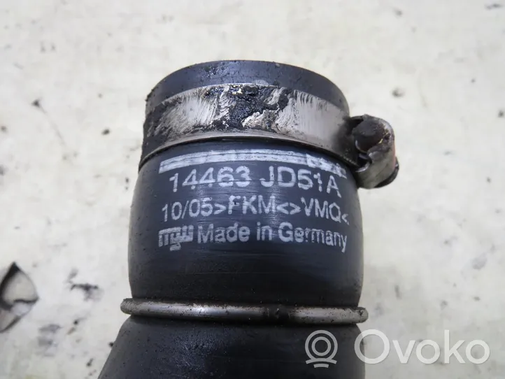 Nissan Qashqai Tube d'admission de tuyau de refroidisseur intermédiaire 14463JD51A