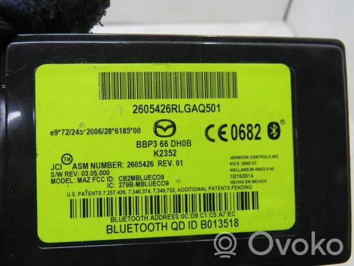 Mazda 2 Moduł / Sterownik Bluetooth BBP366DHOB