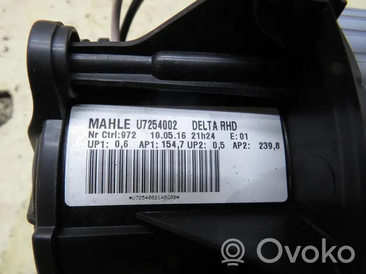 Opel Zafira C Heater fan/blower U7254002