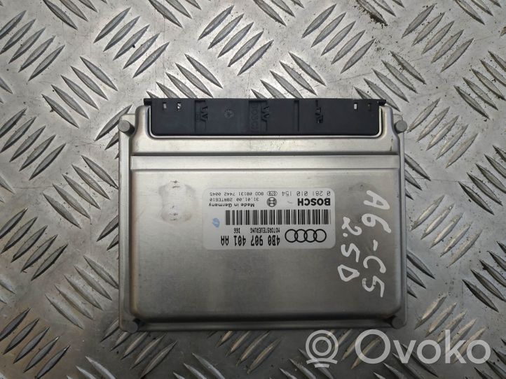 Audi A6 S6 C5 4B Moottorin ohjainlaite/moduuli 4B0907401AA