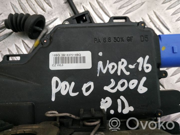 Volkswagen Polo IV 9N3 Zamek drzwi przednich 3B1837016BQ