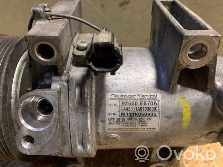 Nissan Navara D40 Air conditioning (A/C) compressor (pump) 92600EB70A