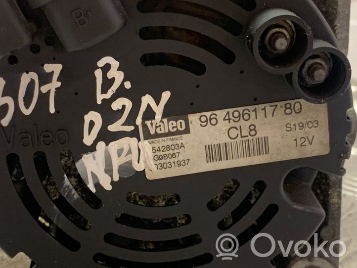 Peugeot 307 Generator/alternator 9649611780