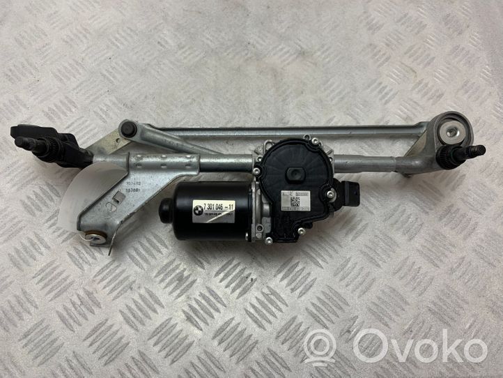 BMW 2 F46 Mechanizm i silniczek wycieraczek szyby przedniej / czołowej 7301046