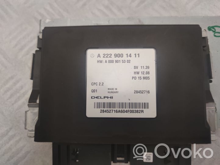 Mercedes-Benz S C217 Module de contrôle de boîte de vitesses ECU A2229001411