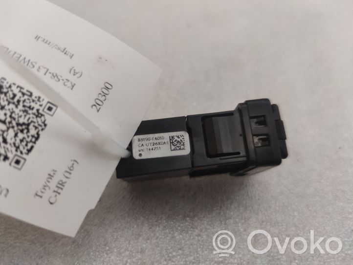 Toyota C-HR Connecteur/prise USB 86190F4010