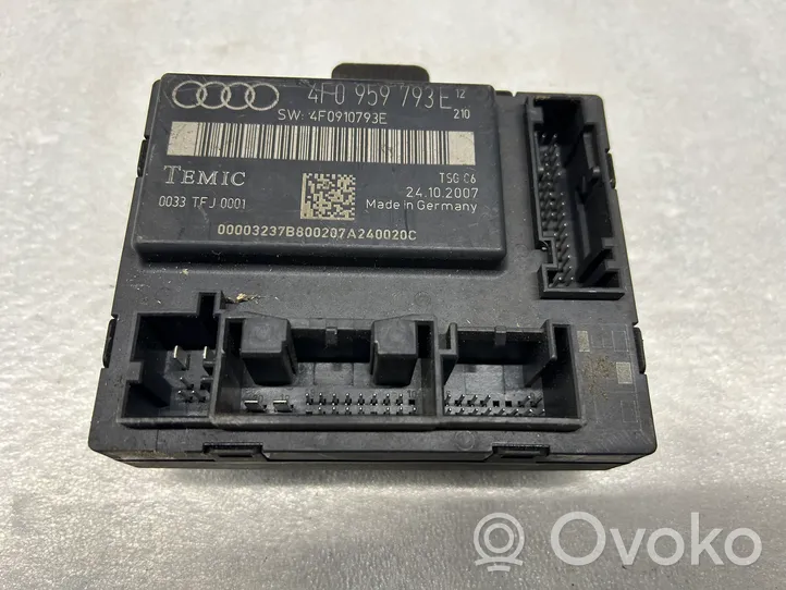 Audi A6 S6 C6 4F Oven ohjainlaite/moduuli 4F0959793E