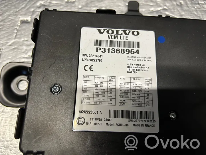 Volvo XC90 Moduł / Sterownik Bluetooth 31368954