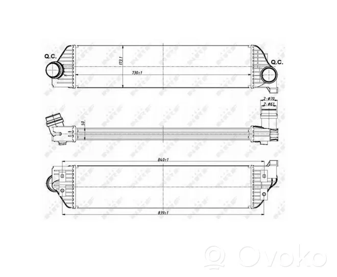 Renault Master III Starpdzesētāja radiators 144960015R