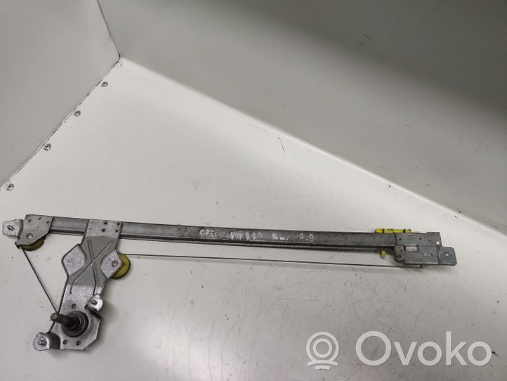 Opel Vivaro Mechaninis priekinio lango pakėlimo mechanizmas 91165696