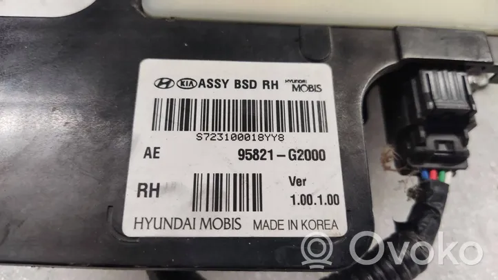 Hyundai Ioniq Capteur radar d'angle mort 95821G2000