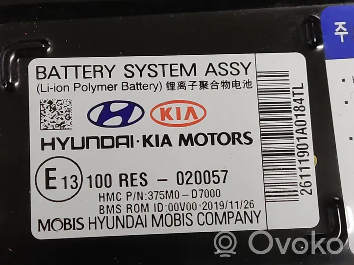 Hyundai Tucson TL Bateria pojazdu hybrydowego / elektrycznego 375M0D7000
