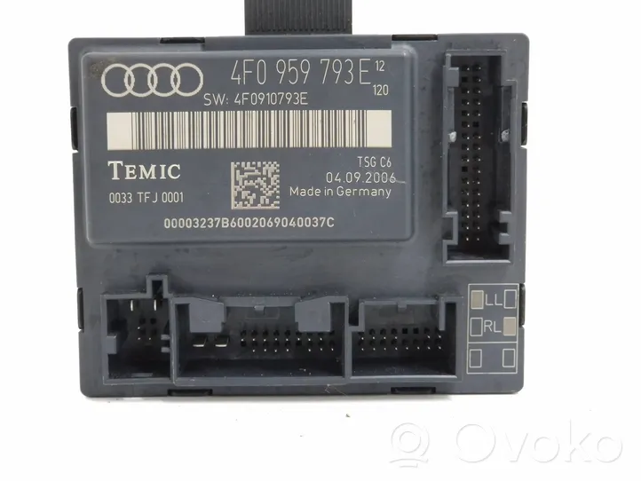 Audi A6 Allroad C6 Unité de commande module de porte 4F0959793E