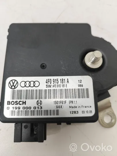 Audi A6 S6 C6 4F Barošanas vadības bloks 4F0915181A