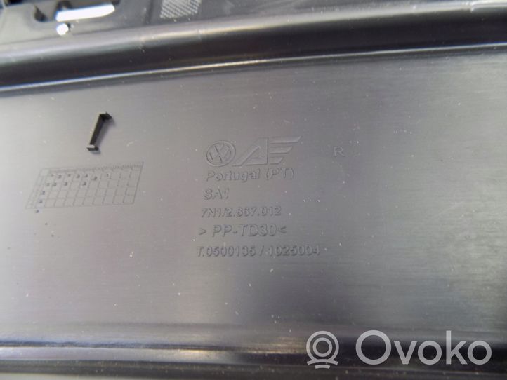 Volkswagen Sharan Front door card panel trim 7N1867012