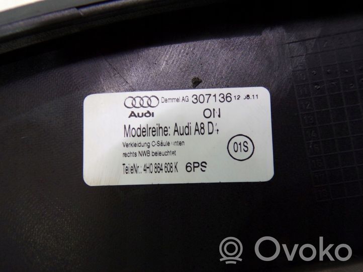 Audi A8 S8 D4 4H Listwa progowa tylna 4H0864608K