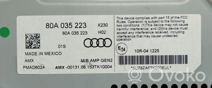 Audi Q5 SQ5 Wzmacniacz audio 80A035223