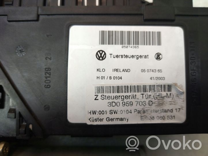 Volkswagen Phaeton Motorino alzacristalli della portiera posteriore 1K3837401E