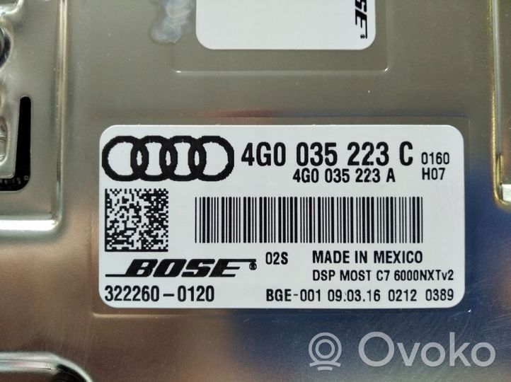 Audi A8 S8 D4 4H Garso stiprintuvas 4G0035223C