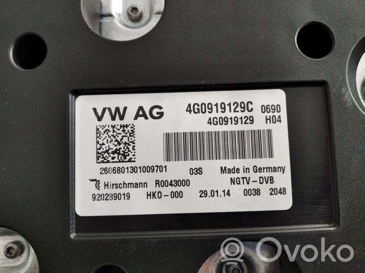 Audi A8 S8 D4 4H Module de contrôle vidéo 4G0919129C