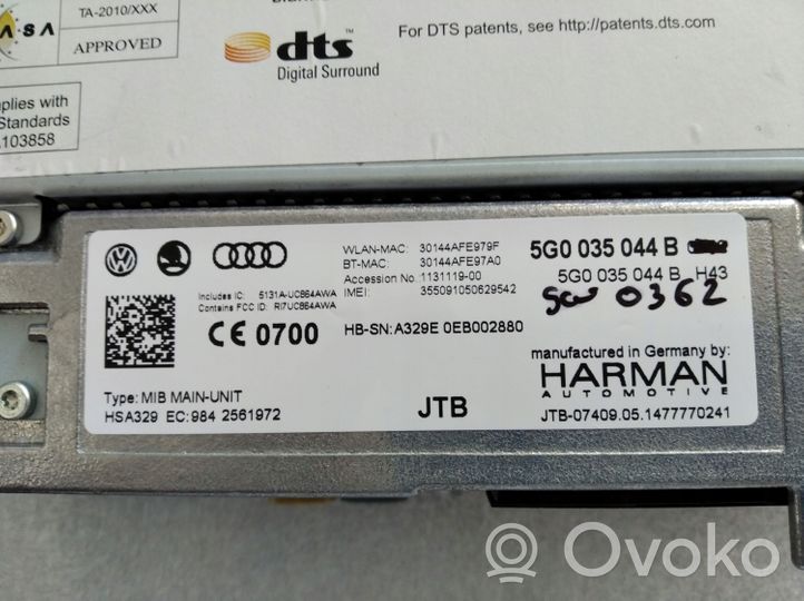 Volkswagen e-Golf Radija/ CD/DVD grotuvas/ navigacija 5G0035044B