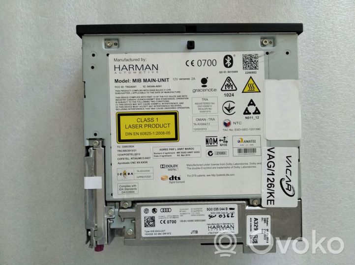 Volkswagen e-Golf Radija/ CD/DVD grotuvas/ navigacija 5G0035044B