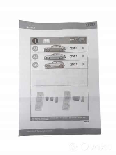 Audi A4 S4 B9 Pedal assembly 8W1064200