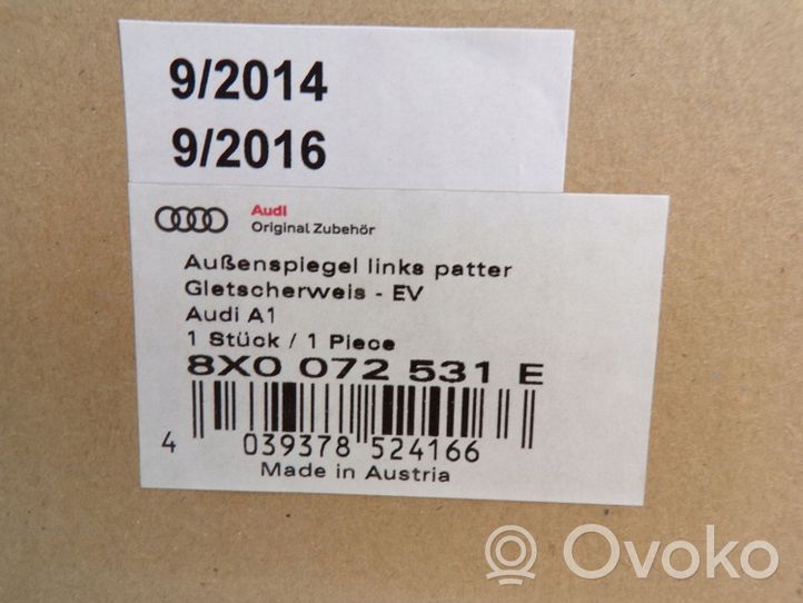 Audi A1 Copertura in plastica per specchietti retrovisori esterni 8X0072531E