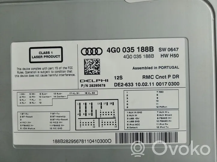 Audi A7 S7 4G Radija/ CD/DVD grotuvas/ navigacija 4G0035188B