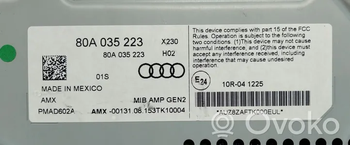 Audi Q5 SQ5 Wzmacniacz audio 80A035223