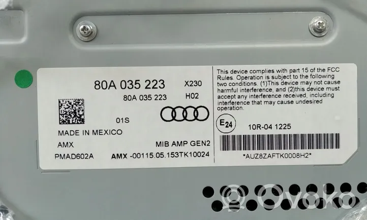 Audi Q5 SQ5 Wzmacniacz audio 80A035223