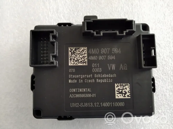 Audi Q7 4M Sunroof control unit/module 4M0907594