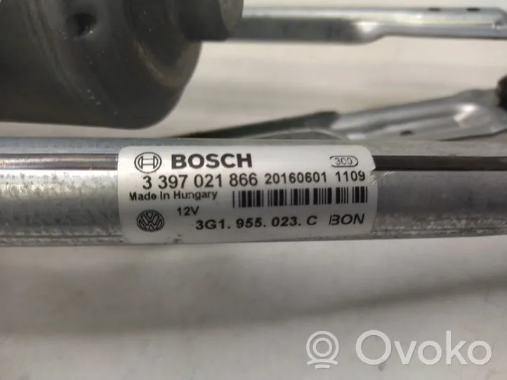 Volkswagen PASSAT B8 Mechanizm i silniczek wycieraczek szyby przedniej / czołowej 3G1955023C