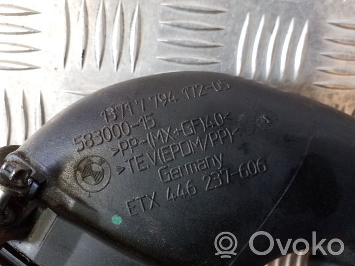 BMW 7 E65 E66 Oro vamzdis į turbiną 7794172