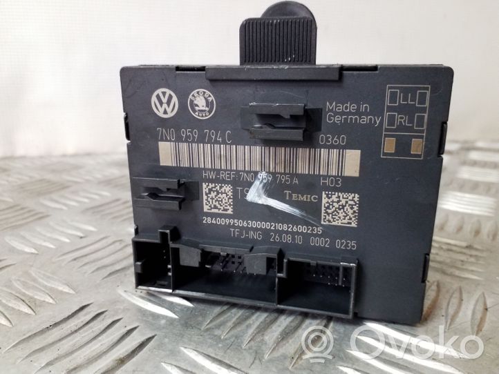 Volkswagen Sharan Durų elektronikos valdymo blokas 7N0959794C