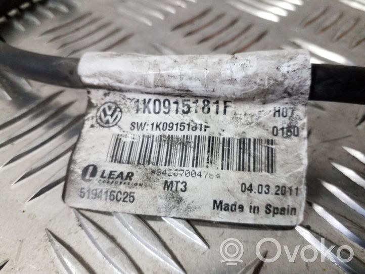 Volkswagen Touran II Cavo negativo messa a terra (batteria) 1K0915181F