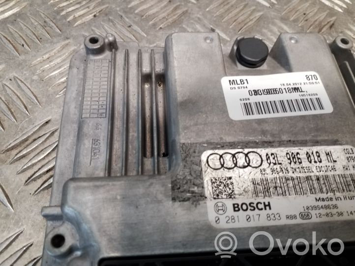Audi Q5 SQ5 Variklio valdymo blokas 03L906018ML