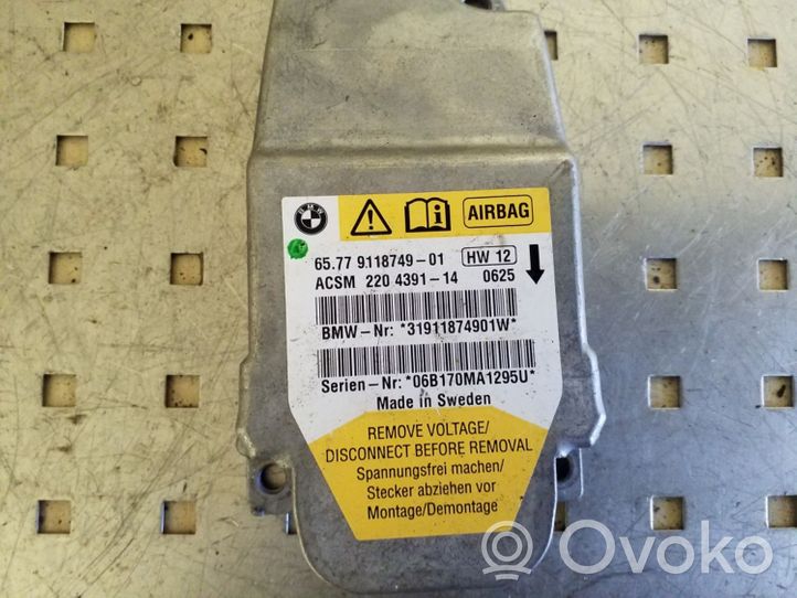 BMW 5 E60 E61 Sterownik / Moduł Airbag 6577911874901