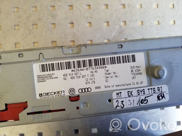 Audi A6 Allroad C6 Stacja multimedialna GPS / CD / DVD 4E0919887T