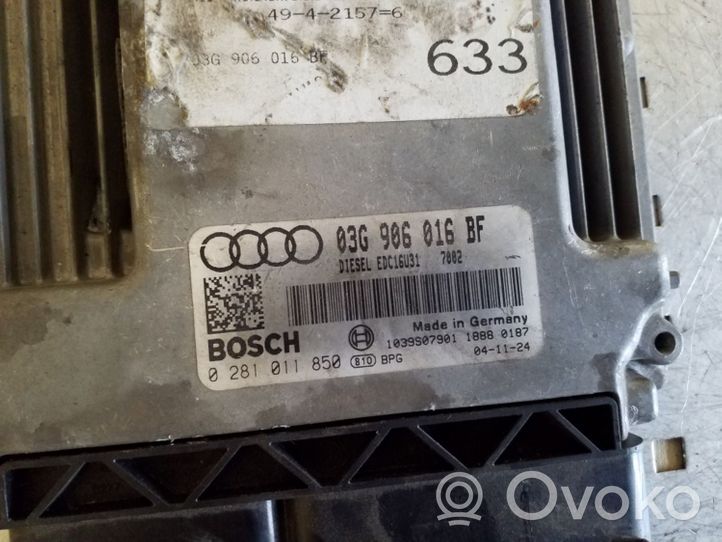 Audi A6 S6 C6 4F Variklio valdymo blokas 03G906016BF