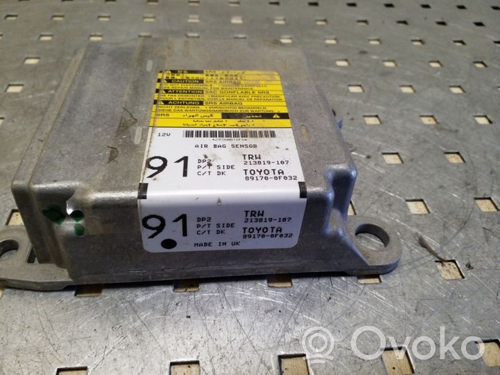 Toyota Corolla Verso E121 Module de contrôle airbag 891700F032