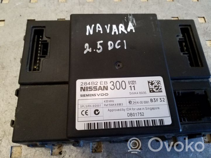 Nissan Navara D40 Komfortsteuergerät Bordnetzsteuergerät 284B2EB300