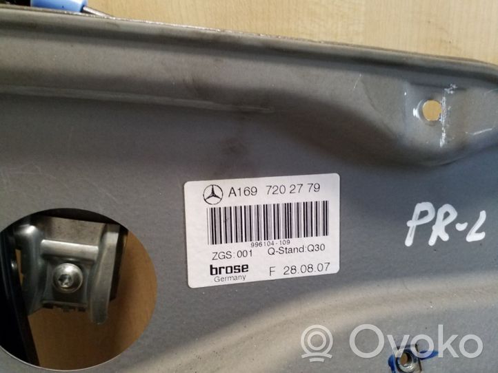 Mercedes-Benz A W169 Meccanismo di sollevamento del finestrino anteriore senza motorino A1697202779