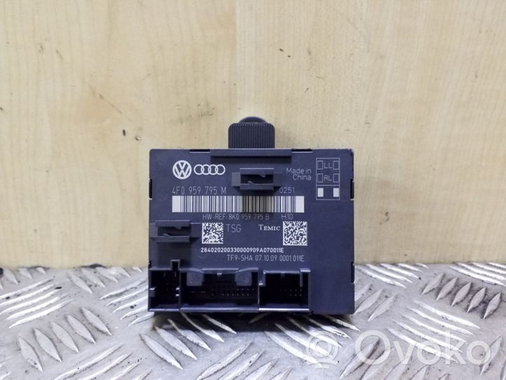 Audi A6 S6 C6 4F Durų elektronikos valdymo blokas 4F0959795M