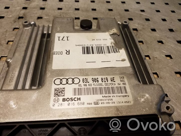 Audi A6 S6 C6 4F Centralina/modulo del motore 03L906019AE