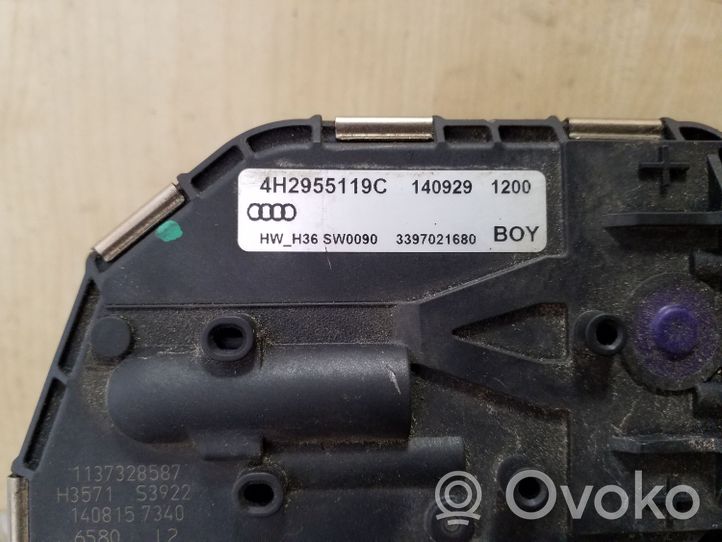 Audi A8 S8 D4 4H Etupyyhkimen vivusto ja moottori 4H2955119C