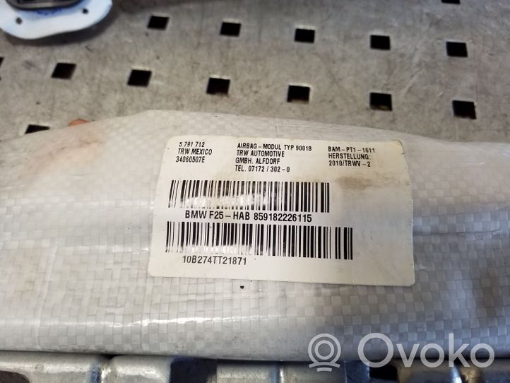 BMW X3 F25 Stogo oro pagalvė (užuolaida) 34060507E